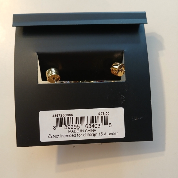 SOLD DO NOT BUY KurtGeiger NWT Rainbow Heart Hoop Earrings With Dustbag - Picture 6 of 6